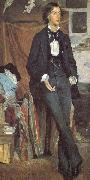 Louise-Catherine Breslau Portrait of Henry Davison, English poet Sweden oil painting artist